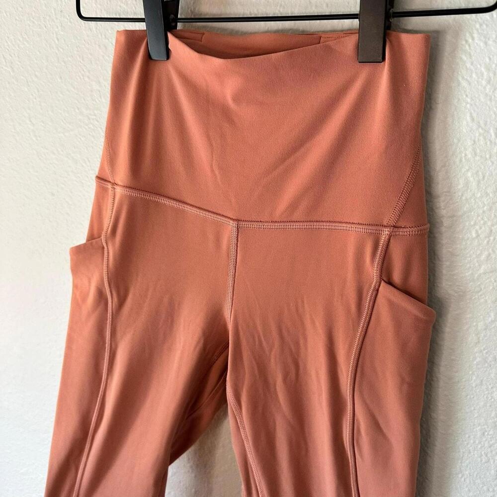 EUC Lululemon Align High-Rise Pant with Pockets 25" Pink Savannah Sz 2 - Picture 5 of 8